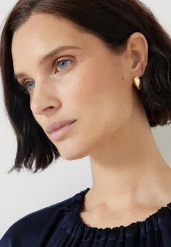 hush Jewellery|Teardrop Pendant Earrings Gold