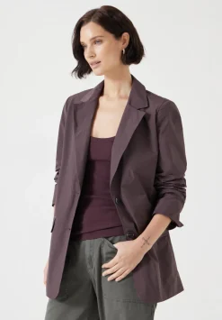 hush Jackets & Coats|Technical Blazer Raisin Brown