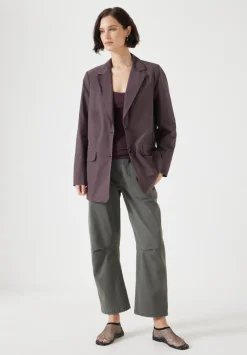 hush Jackets & Coats|Technical Blazer Raisin Brown