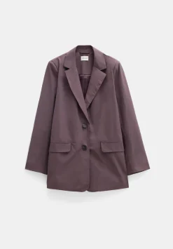 hush Jackets & Coats|Technical Blazer Raisin Brown
