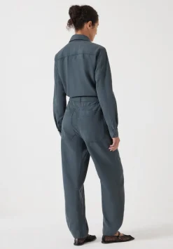 hush Jumpsuits|Dresses|Tencel Aviator Jumpsuit Storm Grey