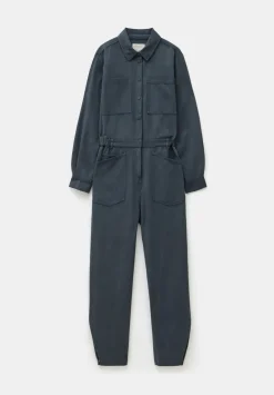 hush Jumpsuits|Dresses|Tencel Aviator Jumpsuit Storm Grey