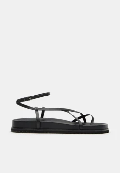 hush Sandals|Flats|Thea Minimal Footbed Sandal Black