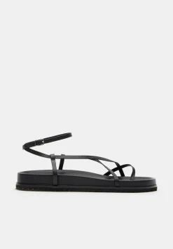 hush Sandals|Flats|Thea Minimal Footbed Sandal Black