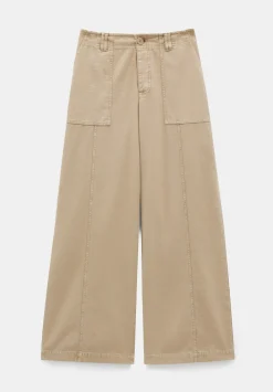hush Trousers|Thea Wide Leg Trousers Soft Brown