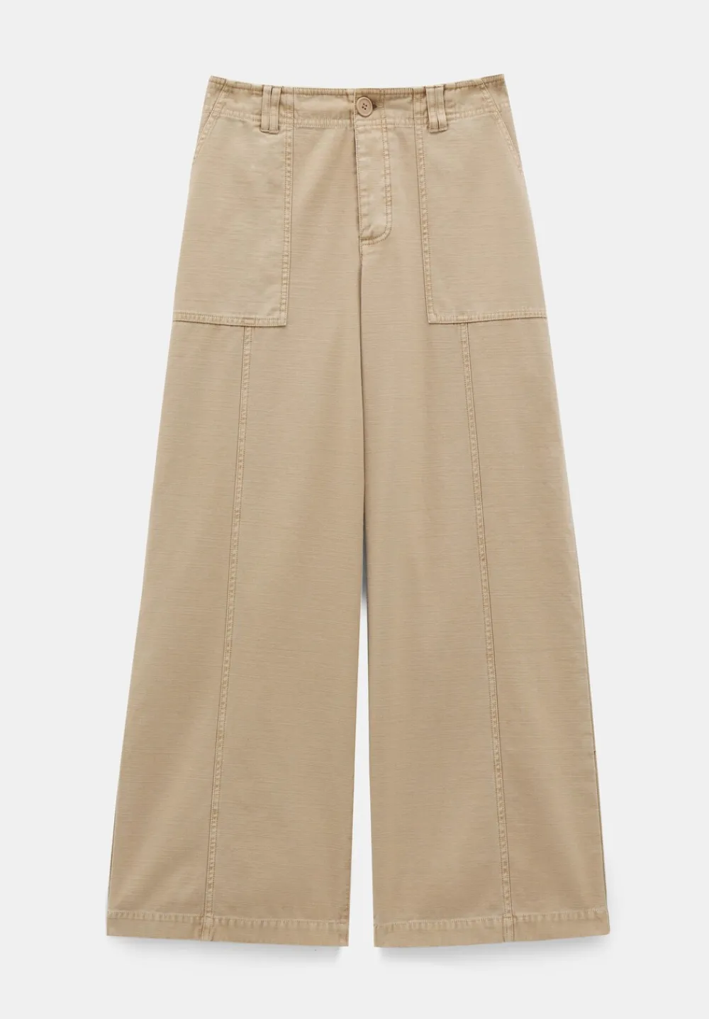 hush Trousers|Thea Wide Leg Trousers Soft Brown