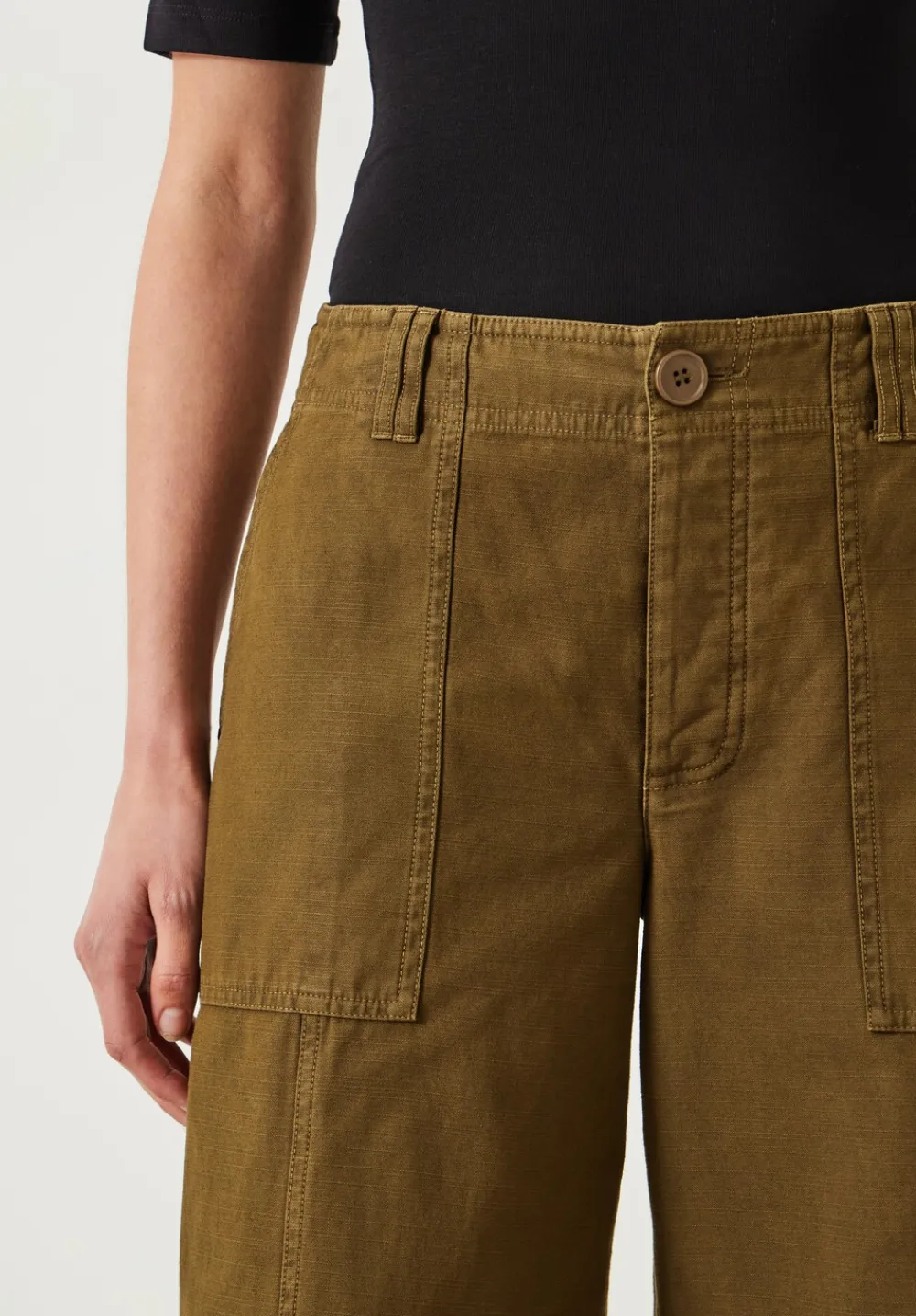 hush Trousers|Thea Wide Leg Trousers Olive