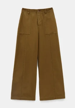 hush Trousers|Thea Wide Leg Trousers Olive
