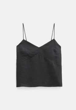 hush Tops & T-Shirts|Thin Strap V-Neck Cami Black