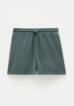 hush Shorts|Towelling Shorts Sage Green