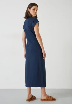 hush Dresses|Trinny Jersey Midi Dress Midnight Navy