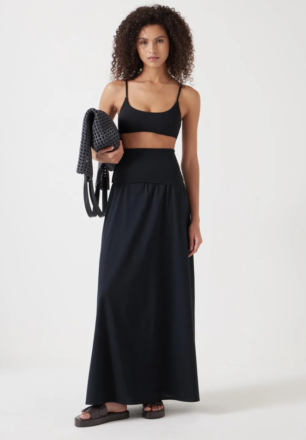 hush Dresses|Tube Maxi Dress Black