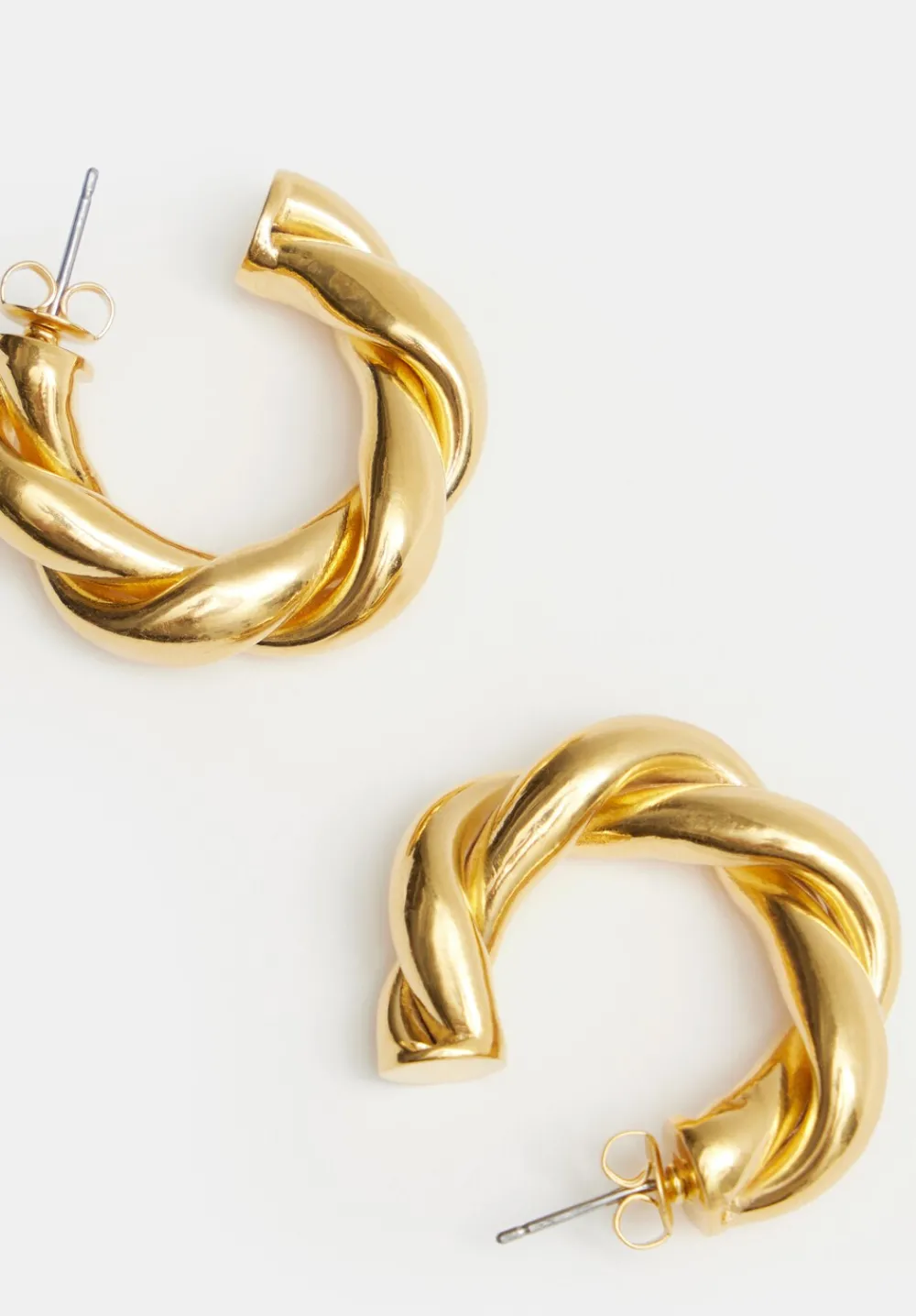 hush Jewellery|Twist Hoop Earrings Gold