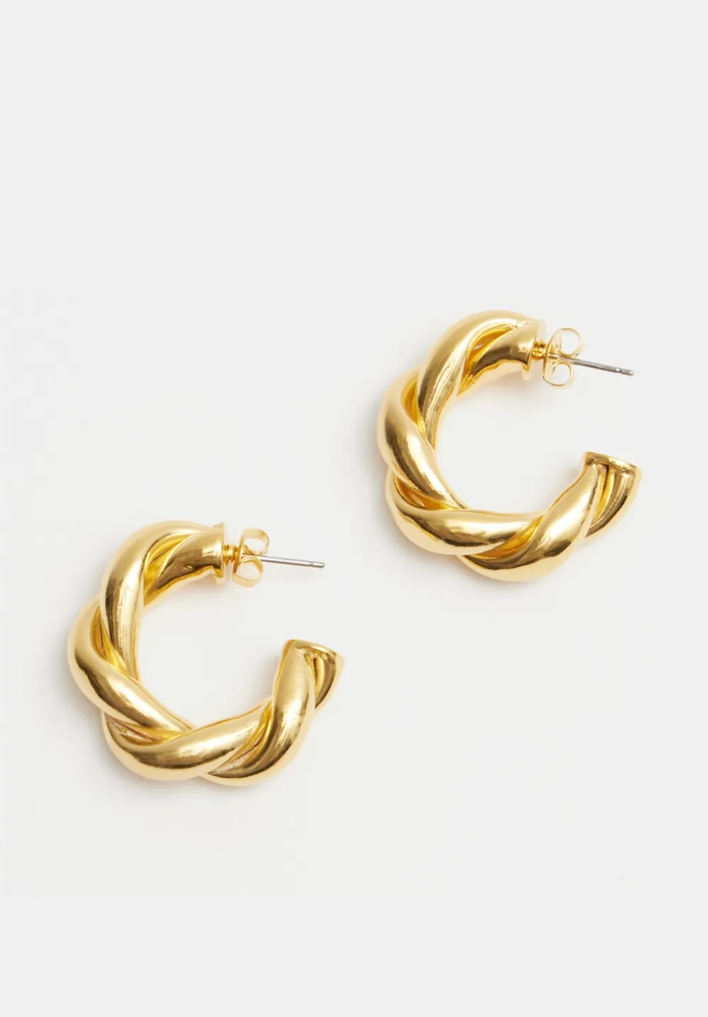 hush Jewellery|Twist Hoop Earrings Gold