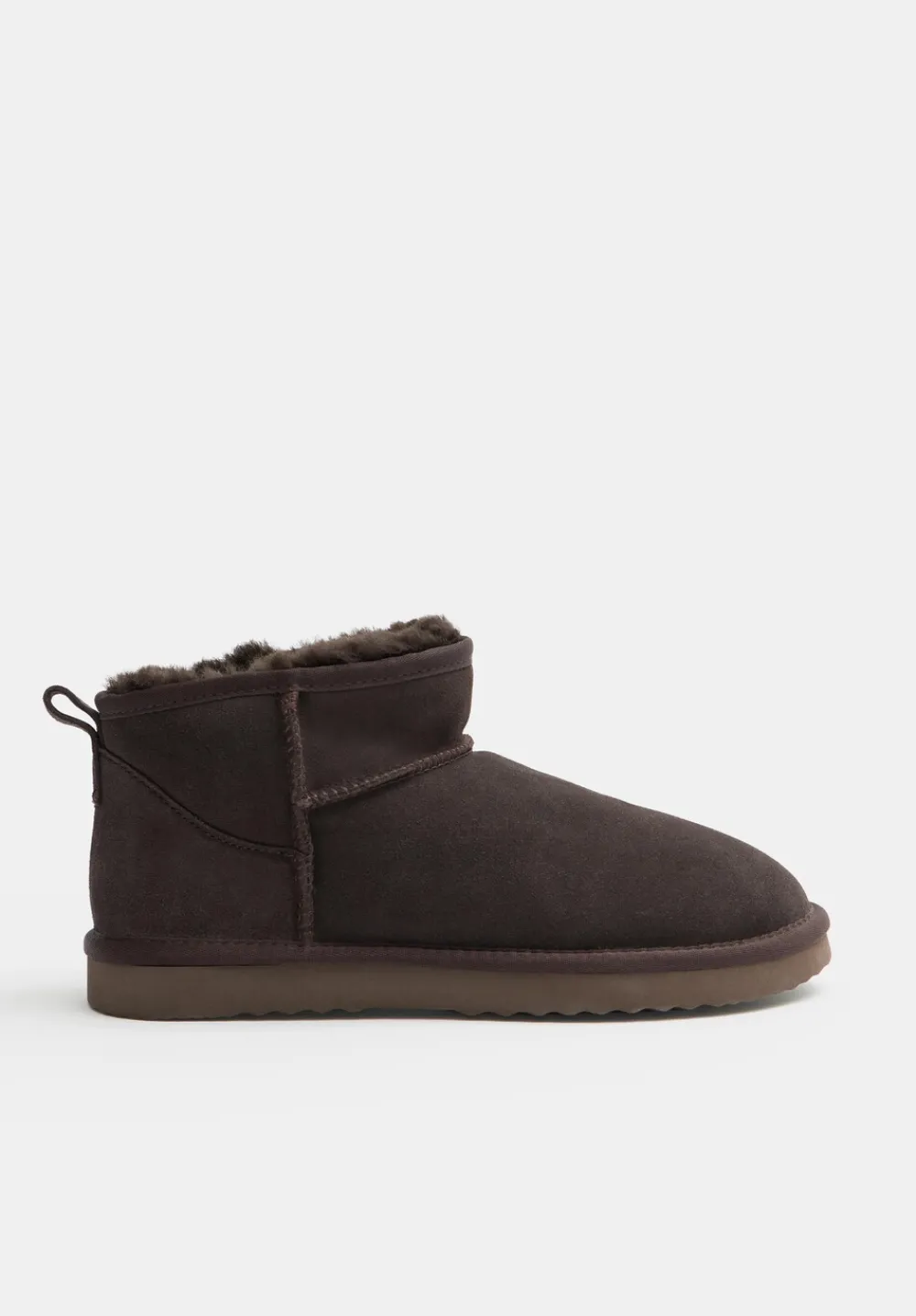 hush Slippers|Flats|Ultra Mini Sheepskin Boots Chocolate brown