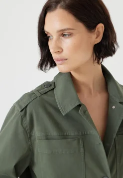 hush Jackets & Coats|Utility Jacket Khaki Green