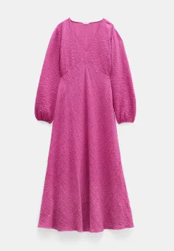 hush Dresses|Venus Relaxed Volume Maxi Dress Fuchsia