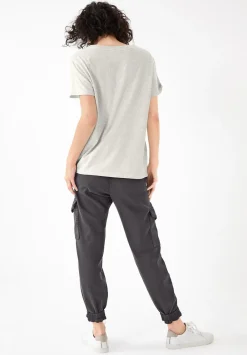hush Trousers|Washed Cargo Trousers Washed Black