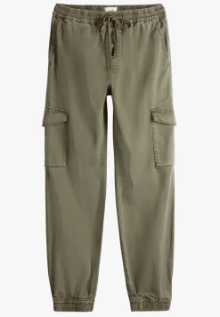 hush Trousers|Washed Cargo Trousers Khaki
