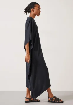 hush Dresses|Willow Asymmetric Maxi Dress Black