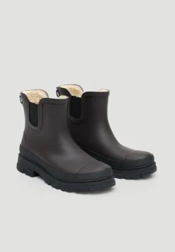hush Boots|Willow Chelsea Wellington Boots Dark Brown