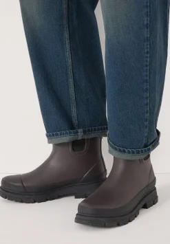hush Boots|Willow Chelsea Wellington Boots Dark Brown