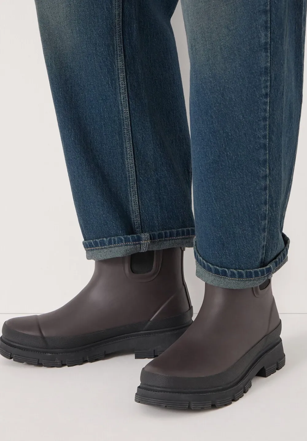 hush Boots|Willow Chelsea Wellington Boots Dark Brown