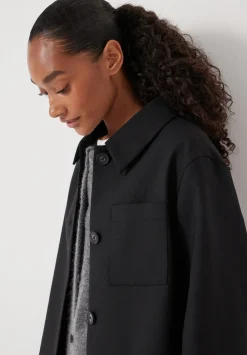 hush Jackets & Coats|Wool Blend Jacket Black