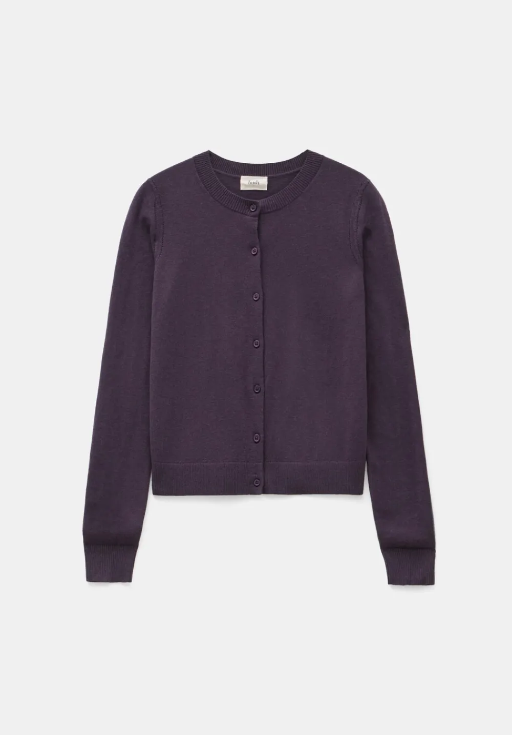 hush Jumpers & Cardigans|Wool Blend Slim Knitted Cardigan Plum