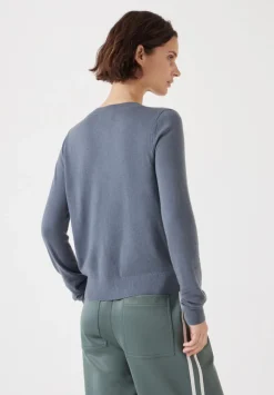 hush Jumpers & Cardigans|Wool Blend Slim Knitted Cardigan Storm Grey