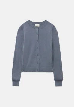 hush Jumpers & Cardigans|Wool Blend Slim Knitted Cardigan Storm Grey