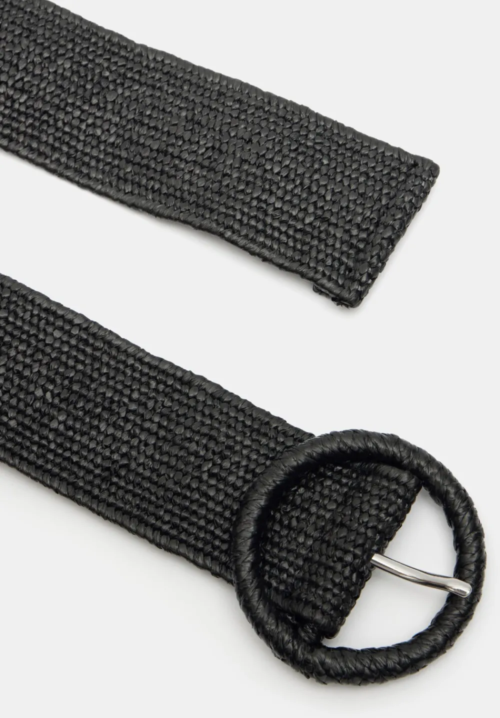 hush Belts|Wrenley Woven Belt Black