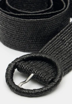 hush Belts|Wrenley Woven Belt Black