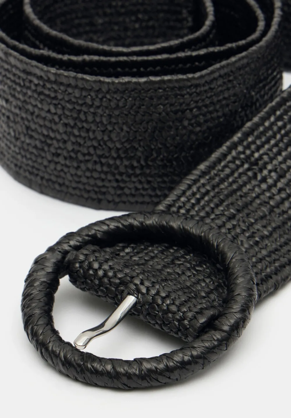 hush Belts|Wrenley Woven Belt Black