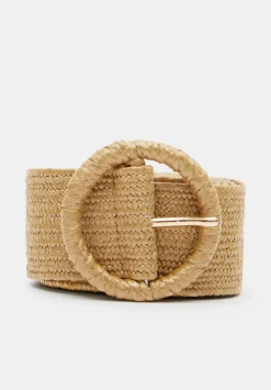 hush Belts|Wrenley Woven Belt Natural