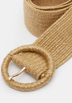 hush Belts|Wrenley Woven Belt Natural