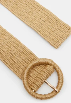 hush Belts|Wrenley Woven Belt Natural