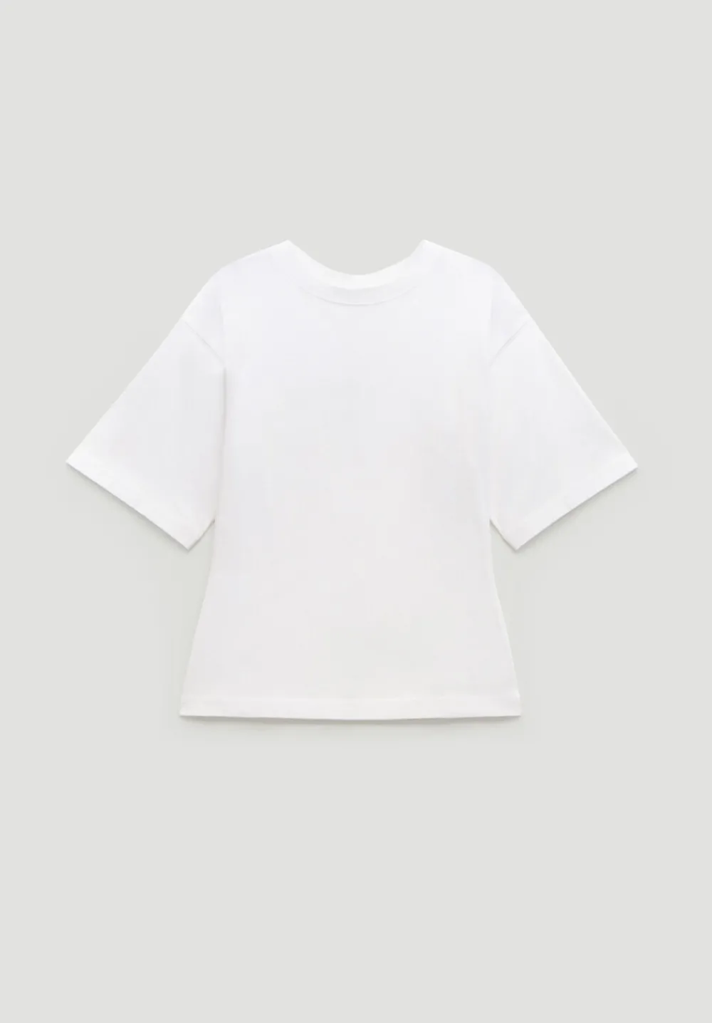 hush Tops & T-Shirts|Zip Back Cotton T-Shirt White