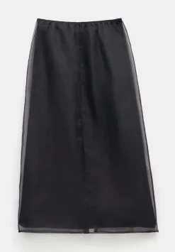 hush Skirts|Zuri Organza Skirt Black